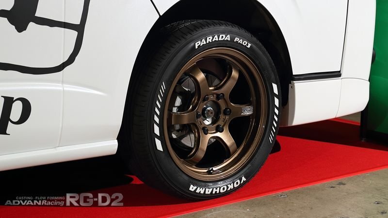 ★YOKOHAMA WHEEL ADVAN Racing RG-D2 for HIACE/Hiace 16×6.5J 6/139.7 +38★MGM/Racing Gun Metallic★New price for 4★ [j1163329504]