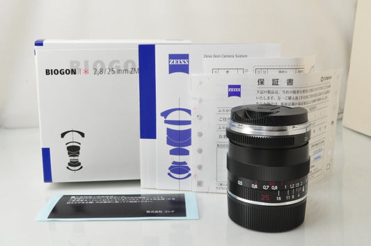 Carl Zeiss Biogon T* 25mm F/2.8 ZM Lens Black Leica M Mount [m1178224994]