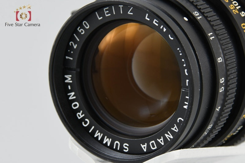 Leica SUMMICRON-M 50mm f/2 E39 Black [f1183033664]