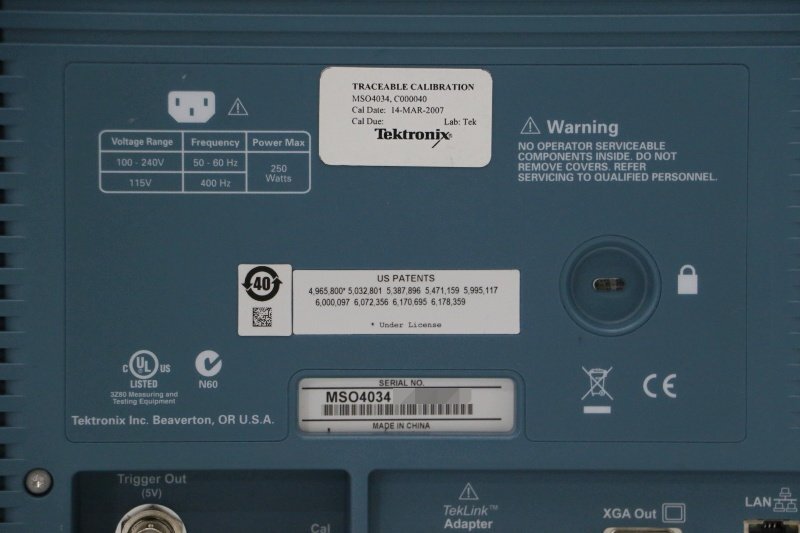 Tektronix MSO 4034 Mixed Signal Oscilloscope 350MHz 2.5Gs/s [f1199641971]