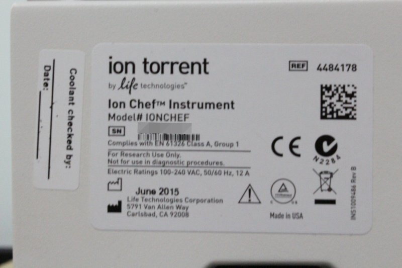 Life Technologies Ion Torrent IONCHEF NGS Workflow Automation Device [b1209907650]