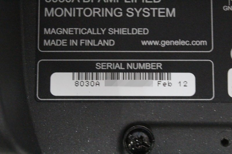 GENELEC 7050B Subwoofer + 8030A Active Monitor Speaker Set [b1211290108]