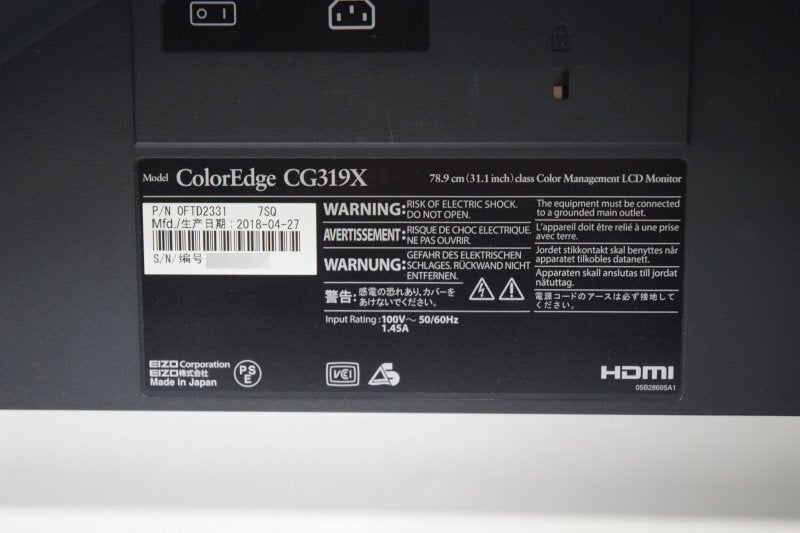 EIZO CG319X 31.1 inch 4K Color Management LCD Monitor [e1215333786]