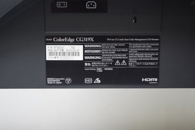 EIZO CG319X 31.1 Inch 4K Color Management LCD Monitor [p1217589104]
