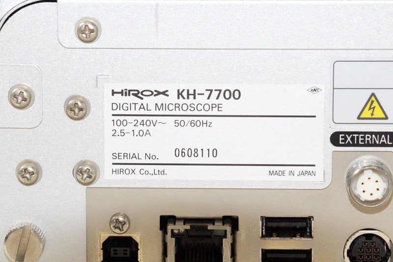 Hirox KH-7700 Digital Microscope with ST-G Stand CT-7 Control Box OL-35 OL-700II OL-140II Lenses [s1240425816]