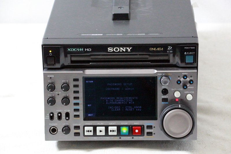 Sony PDW-F1600 XDCAM HD422 Recorder [f1241335104]