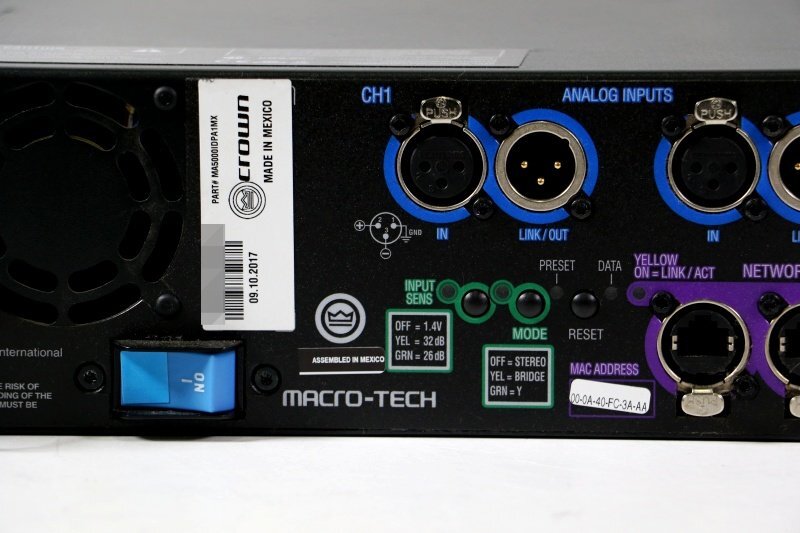 CROWN MACRO-TECH 5000i Power Amplifier [e1247705597]