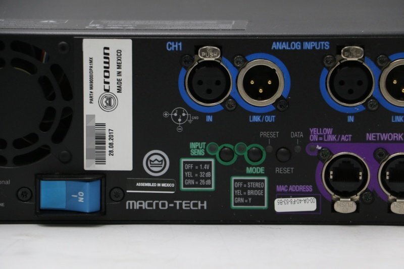 CROWN MACRO-TECH 9000i Power Amplifier [k1247718191]