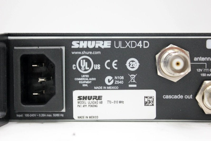 SHURE ULXD4D Digital Wireless Receiver Dual Channel 482mm x 42mm x 274mm [u1248453917]