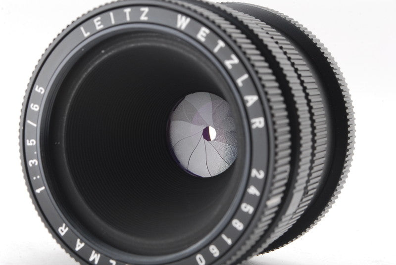 LEICA ELMAR 65mm F3.5 Lens Black Original Box Collector Item [o1111053202]