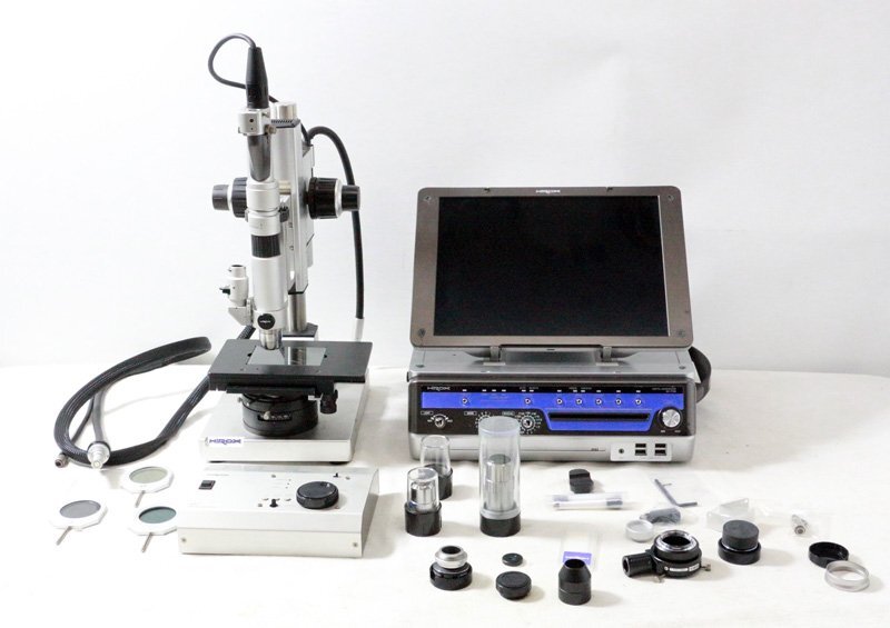 Hirox KH-7700 Digital Microscope with ST-G Stand CT-7 Control Box OL-35 OL-700II OL-140II Lenses [s1240425816]