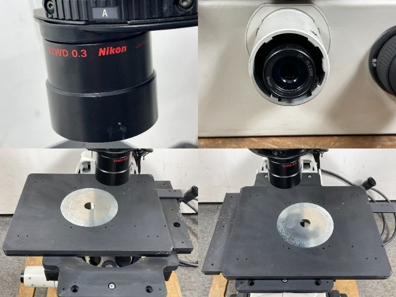 NIKON ECLIPSE TE300 Inverted Microscope with Power Supply and Lens Set [b1135897659]