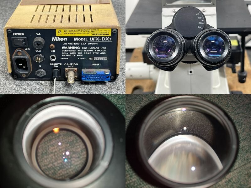 NIKON ECLIPSE TE300 Inverted Microscope with Power Supply and Lens Set [b1135897659]
