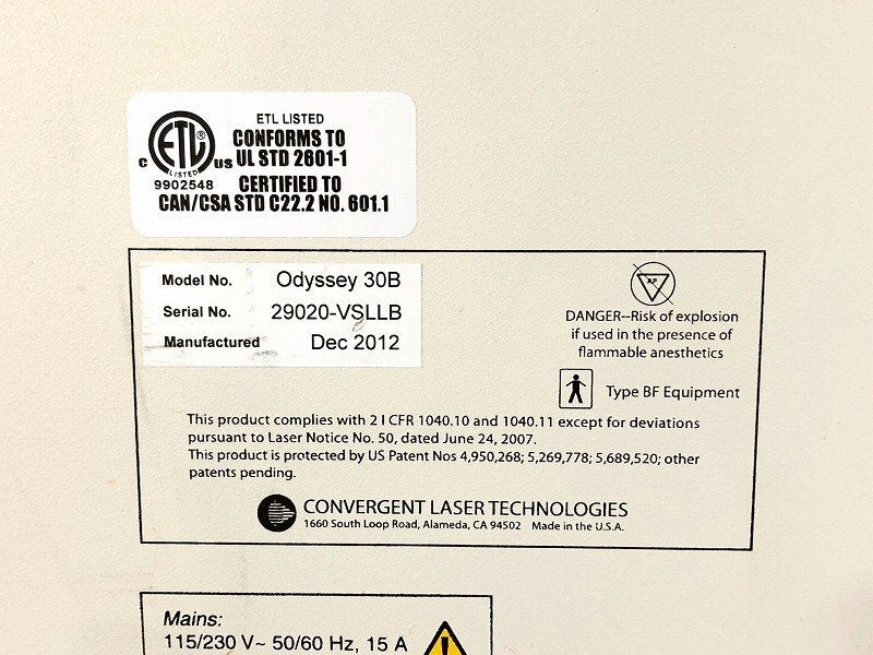 Convergent Odyssey30B Holmium Laser System Lithotripsy Laser [m1184274059]
