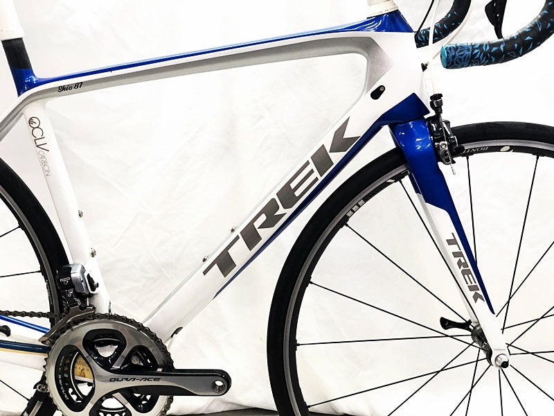 Translation Ali TREK MADONE 6 PROJECT ONE DURA-ACE 9070 Di2 2014~2015 Carbon Road Bike 54 Size White/Blue [f1185163745]