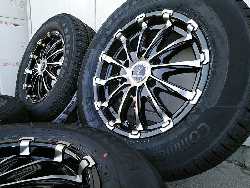 HIACE Regius Ace 200 Series Vehicle Inspection Compatible Tire Wheel New Set of 4 BD12 16 Inch SAILUN 215/65R16 109/107 [1186593455]