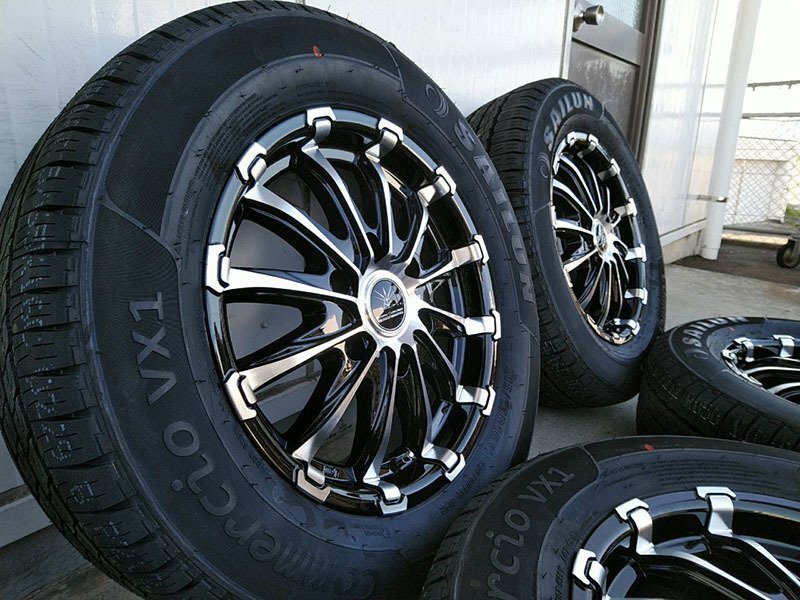 HIACE Regius Ace 200 Series Vehicle Inspection Compatible Tire Wheel New Set of 4 BD12 16 Inch SAILUN 215/65R16 109/107 [c1186687270]