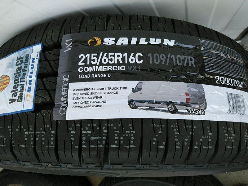 HIACE Regius Ace 200 Series Vehicle Inspection Compatible Tire Wheel New Set of 4 BD12 16 Inch SAILUN 215/65R16 109/107 [c1186687270]