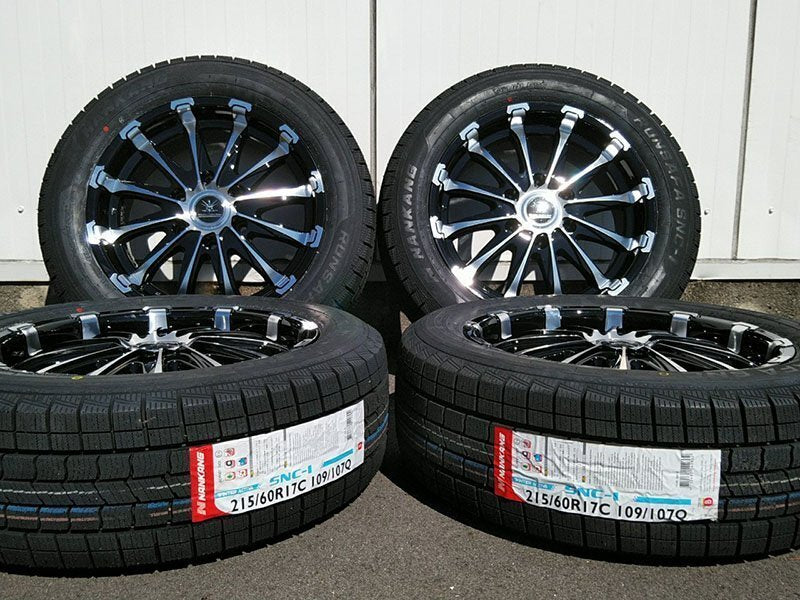 Studless Hiace 200 Series New Set of 4 Vehicle Inspection Compatible Nankan SNC-1 215/60R17 BD12 17 Inch [e1203187052]