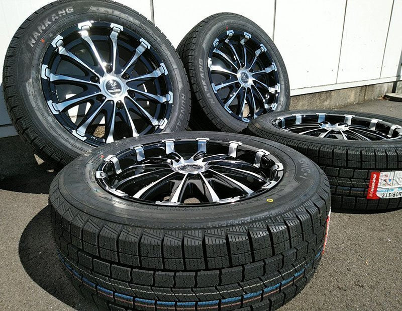 Studless Hiace 200 Series New Set of 4 Vehicle Inspection Compatible Nankan SNC-1 215/60R17 BD12 17 Inch [e1203187052]