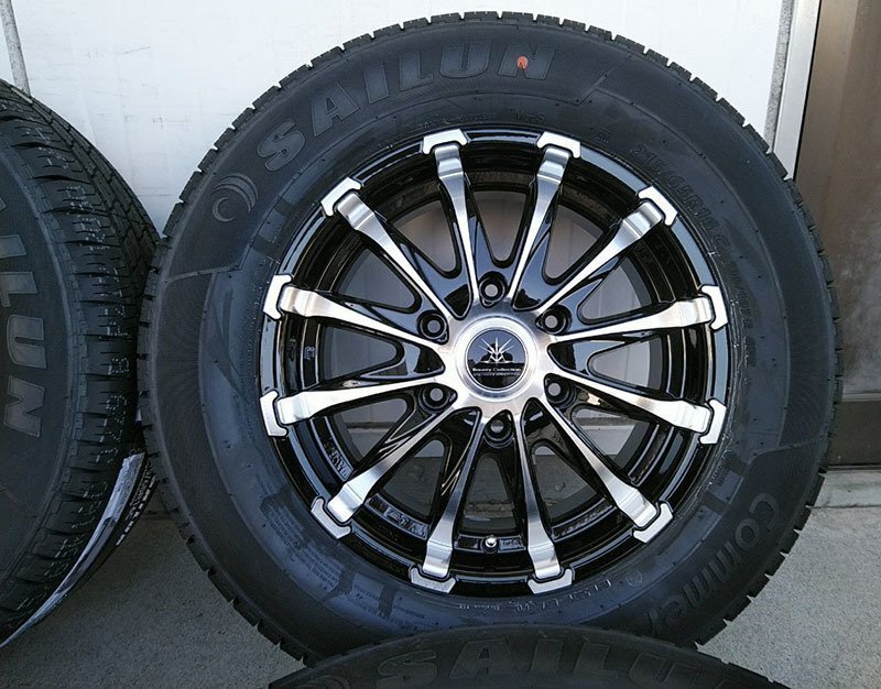 HIACE Regius Ace 200 Series Vehicle Inspection Compatible Tire Wheel New Set of 4 BD12 16 Inch SAILUN 215/65R16 109/107 [1186593455]