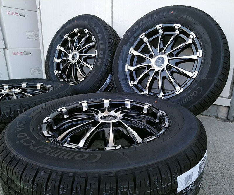 HIACE Regius Ace 200 Series Vehicle Inspection Compatible Tire Wheel New Set of 4 BD12 16 Inch SAILUN 215/65R16 109/107 [1186593455]