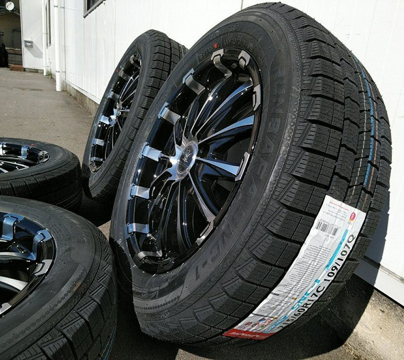 Studless New Set of 4 Vehicle Inspection Compatible 200 Series Hiace Regius Ace Nankan SNC-1 215/60R17 BD12 17 Inch [1203170131]