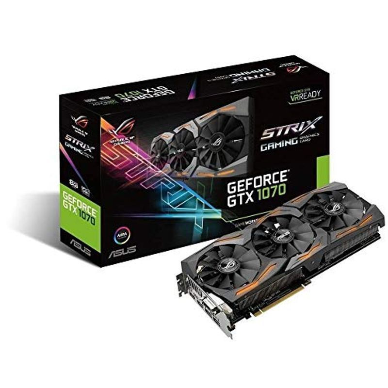 ASUSTek R.O.G. STRIX NVIDIA GeForce GTX1070 Video Card [m1094756791]