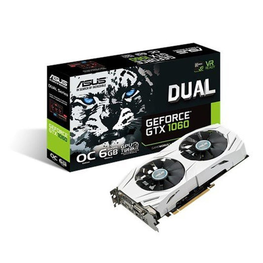 ASUSTek DUAL-GTX1060-O6 NVIDIA GeForce GTX 1060 Video Card 6GB Overclocking [s1094768078]