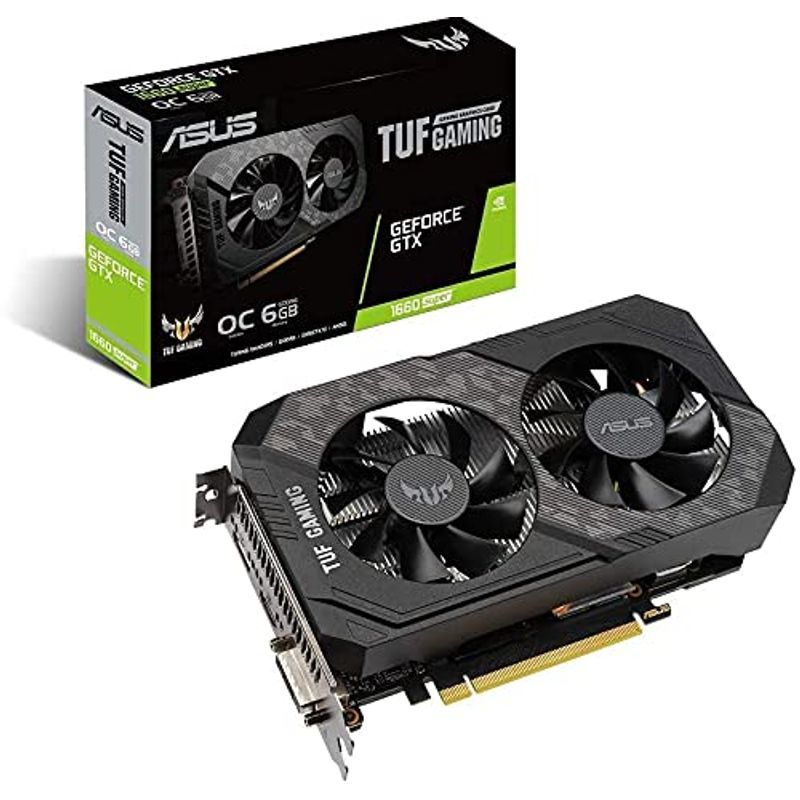 ASUSTek TUF-GTX1660S-O6 NVIDIA GeForce GTX 1660 SUPER Graphics Card [h1094767233]