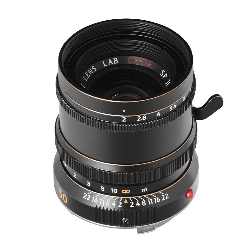 LIGHT LENS LAB M 50mm f/2 SPII M Mount Vintage Black Single Focus Lens [c1103531682]
