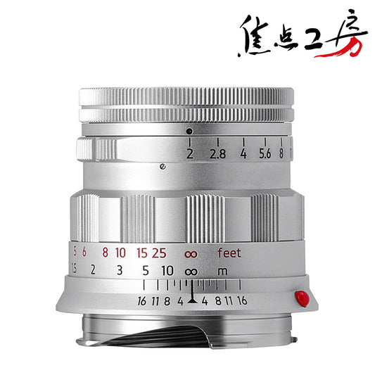 LIGHT LENS LAB M 50mm f/2 Rigid Camera Lens Leica M Mount Silver [m1184022411]