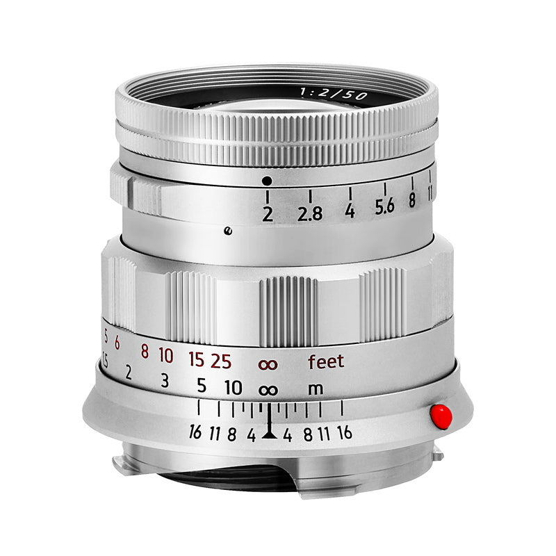 LIGHT LENS LAB M 50mm f/2 Rigid Camera Lens Leica M Mount Silver [m1184022411]