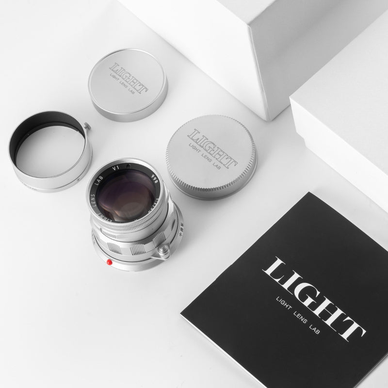 LIGHT LENS LAB M 50mm f/2 Rigid Camera Lens Leica M Mount Silver [m1184022411]