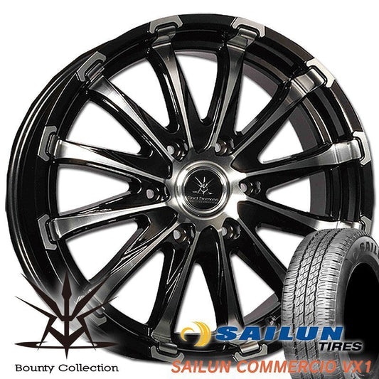 Bounty Collection BD12 16 Inch Tire Wheel Set SAILUN VX1 215/65R16 for 200 Series Hiace Regius Ace [r1186728912]
