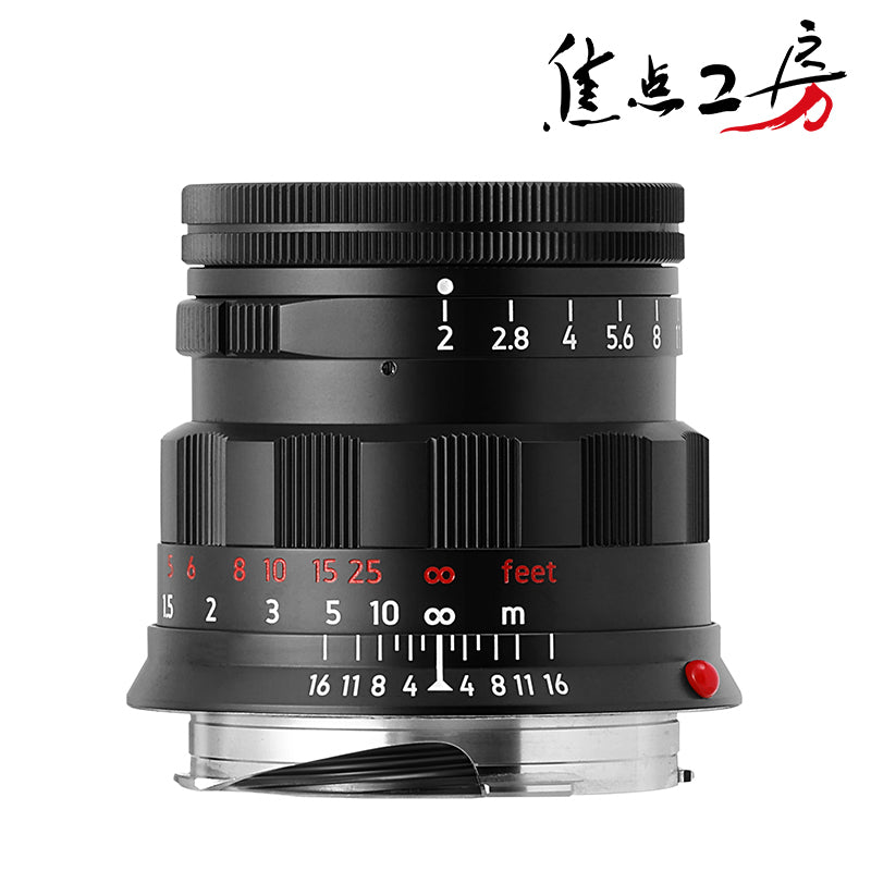 LIGHT LENS LAB M 50mm f/2 Camera Lens Leica M Mount Black Paint [e1198502357]