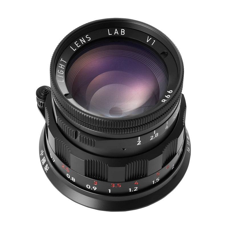 LIGHT LENS LAB M 50mm f/2 Camera Lens Leica M Mount Black Paint [e1198502357]