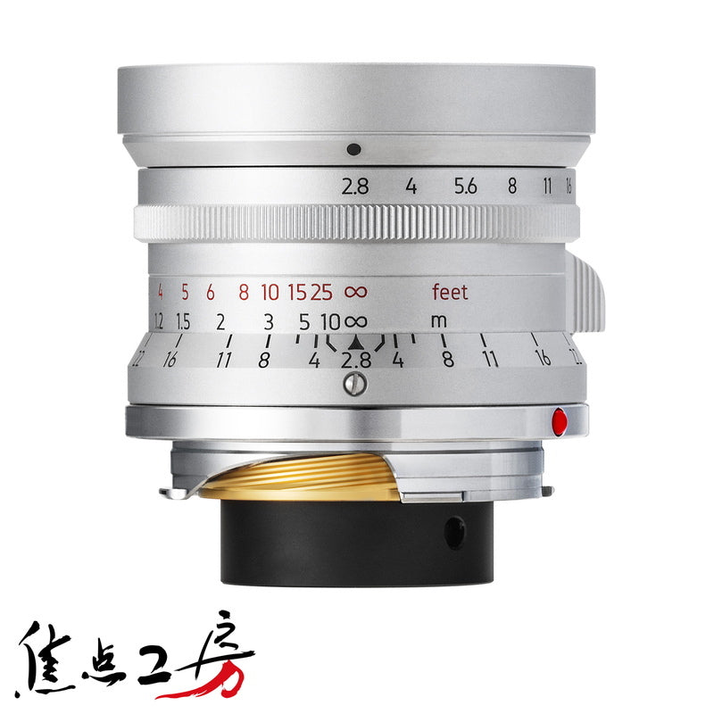 LIGHT LENS LAB M 28mm f/2.8 Wide Angle Leica M Mount Lens Silver [e1205473101]