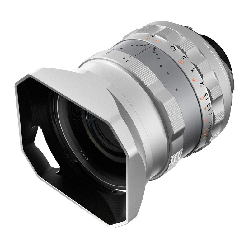 Simera 28mm f/1.4 ASPH Type II Leica M Mount Lens Silver [d1212508517]