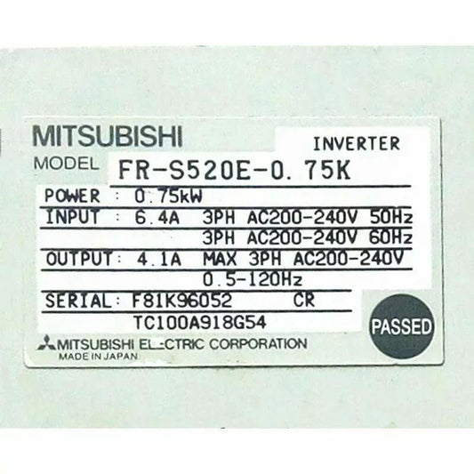 MITSUBISHI FR-S520E-0.75K Inverter [1213985813]
