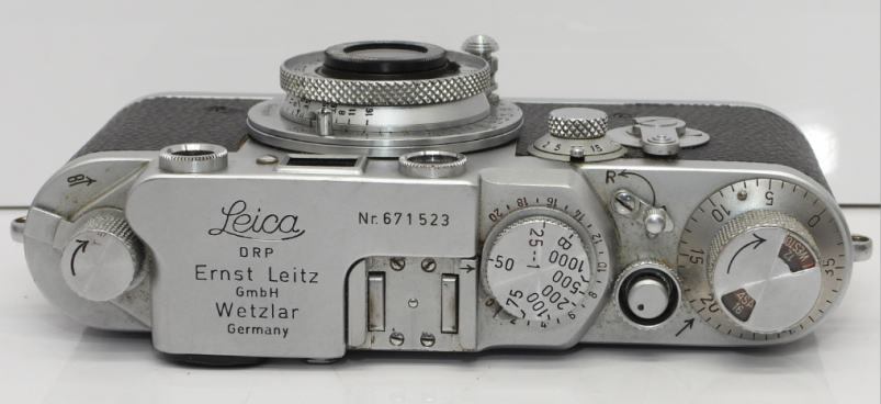 Leica IIIf Rangefinder Camera Leitz Elmar f=5cm 1:3.5 Lens Marumi UV Filter Genuine Leather Case [l1211416132]
