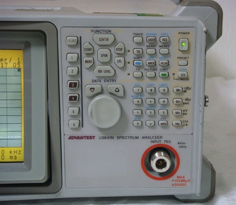 Advantest U3641N Portable Spectrum Analyzer 3GHz 75 Ohm [t715567927]