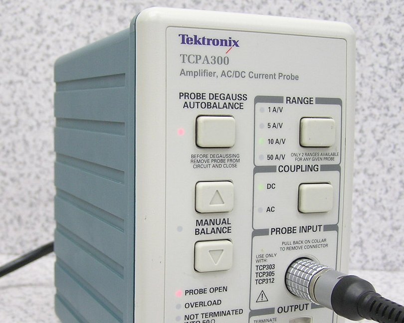 Tektronix TCPA300 Current Probe Amplifier + TCP305 Current Probe 50MHz Band 50A AC/DC [k1207805954]
