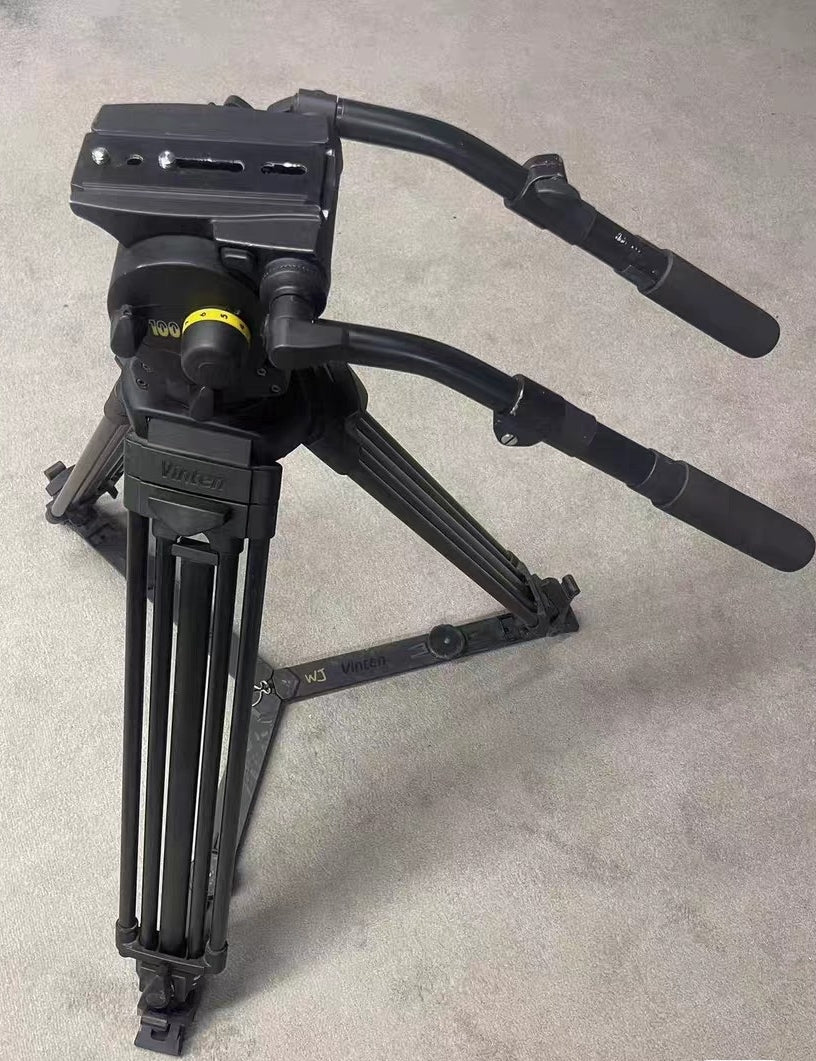 Vinten Vision100 Tripod Head with Carbon Fiber Tripod and Ground Spreader [k1235636977]