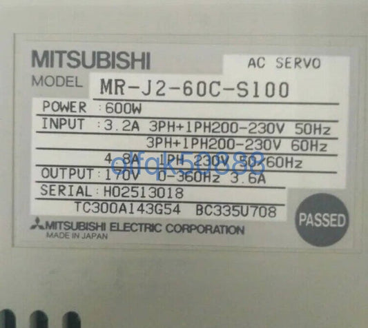 MITSUBISHI MR-J2-60C-S100 Servo Amplifier [h1100868283]