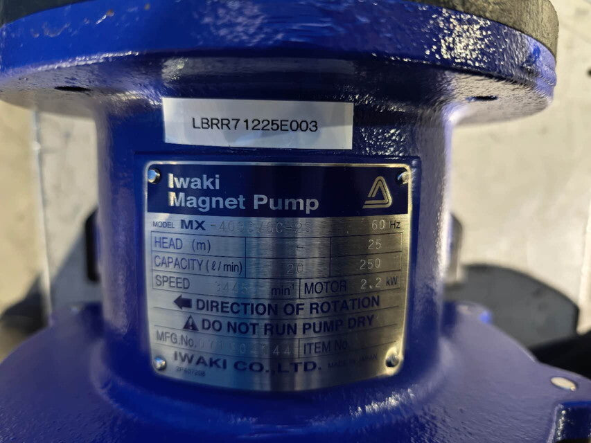 IWAKI MX-403CV6C-2S Magnet Pump TOSHIBA PREMIUM GOLD MOTOR [m1215659973]