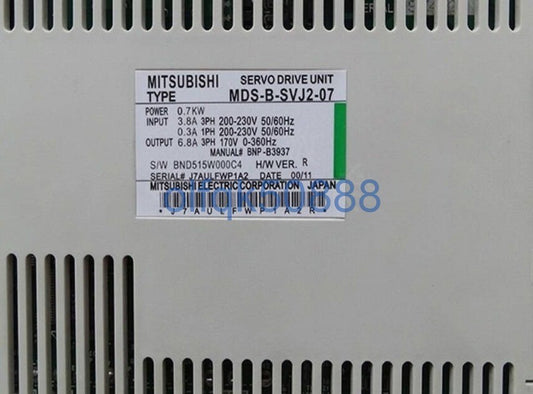 MITSUBISHI MDS-B-SVJ2-07 Servo Drive [w1100732939]