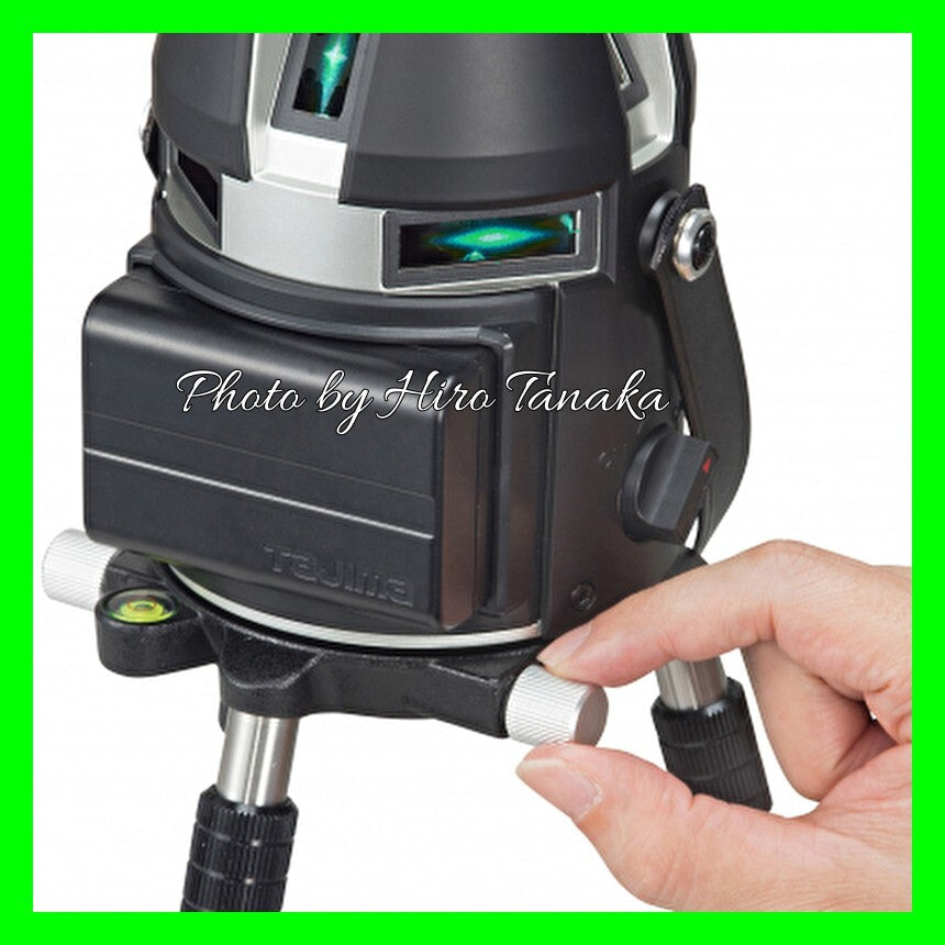 Tajima ZEROBL-KJCSET Laser Leveler Blue Green Rectangular Cross Horizontal with Receiver and Tripod Set [l1128646051]