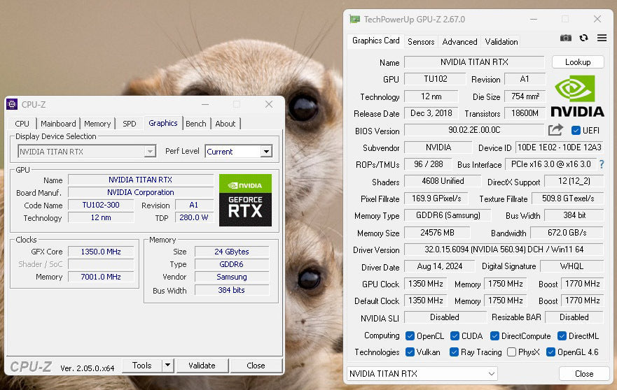 NVIDIA TITAN RTX GDDR6 24GB GPU Graphic Board [m1196241100]