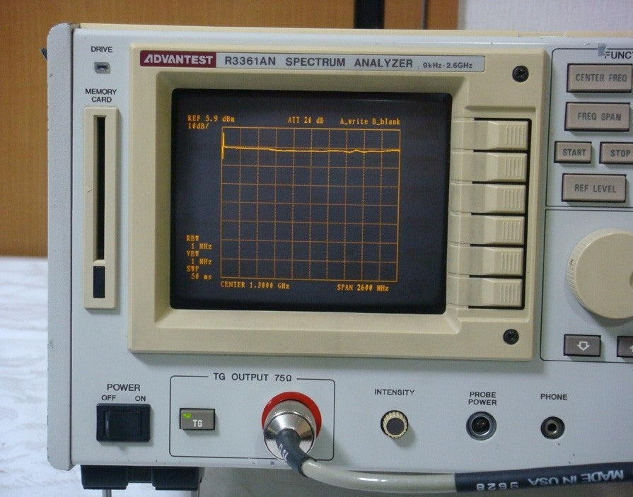 Advantest R3361AN Spectrum Analyzer 9kHz-2.6GHz 75 Ohm [t1103761538]